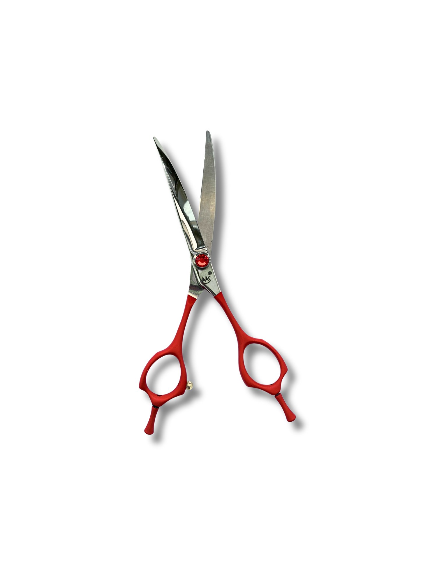 QD-75 serrated professional micro-teeth curved scissors 7.5"