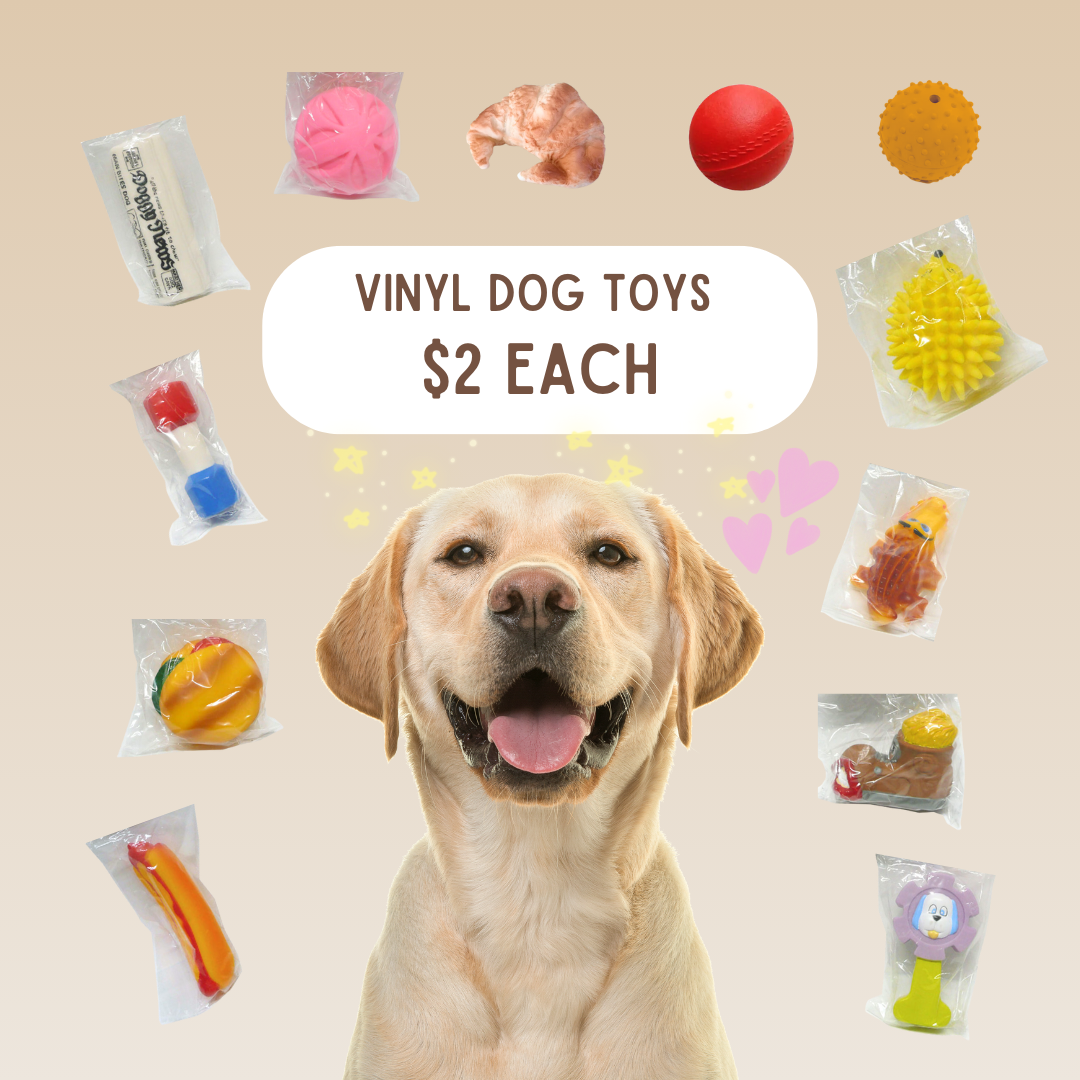 Vinyl dog toys