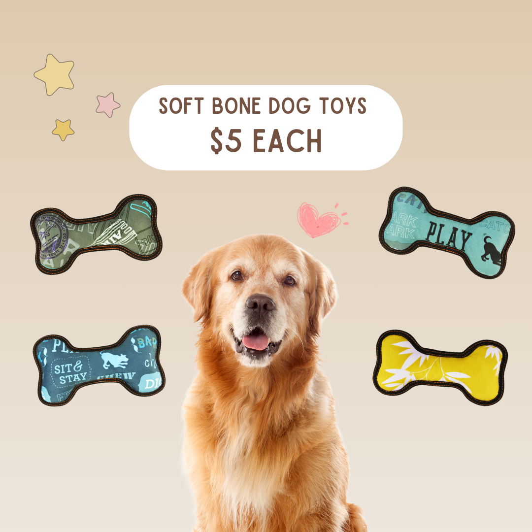 Soft chewable bone toy